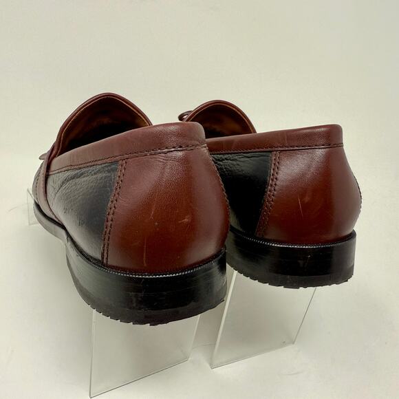 Johnston & Murphy Aragon II Kiltie Tassel Leather Loafer Mens 8W Brown L.4.5 - Picture 5 of 16
